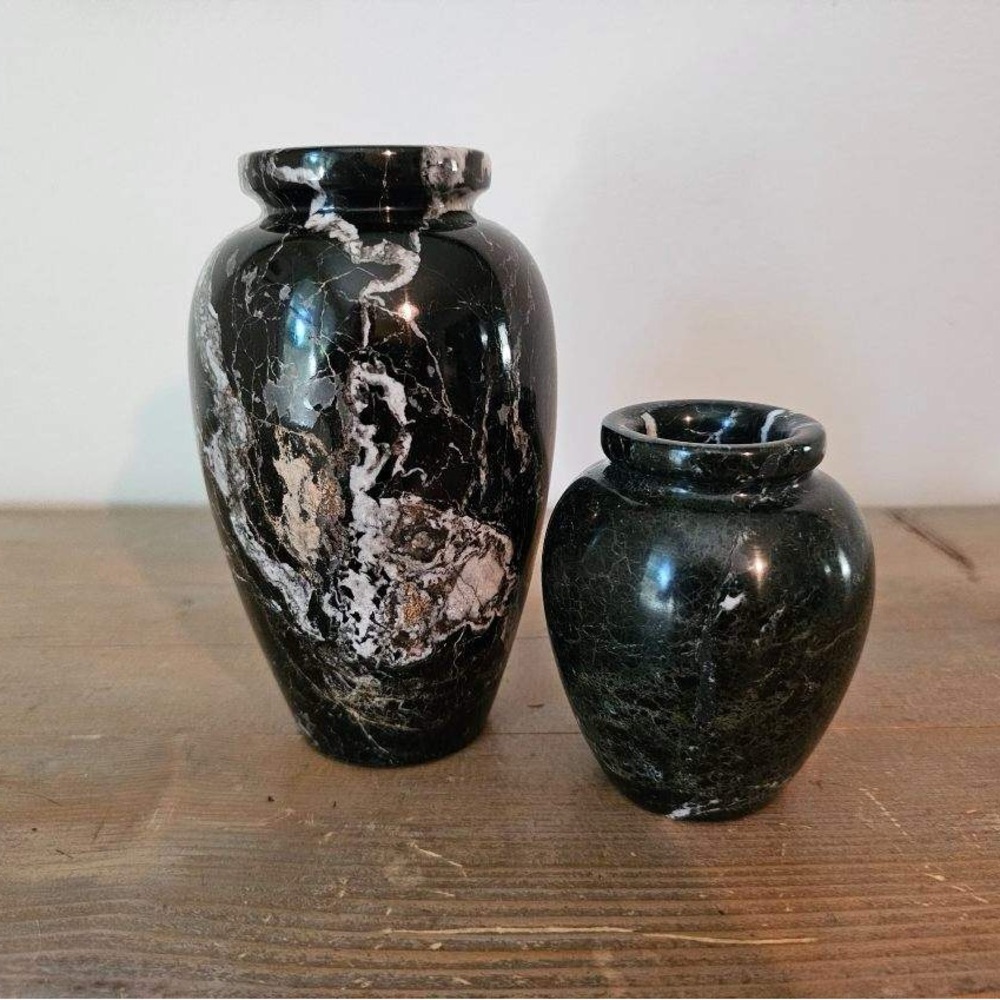 Black Carved Stone Set